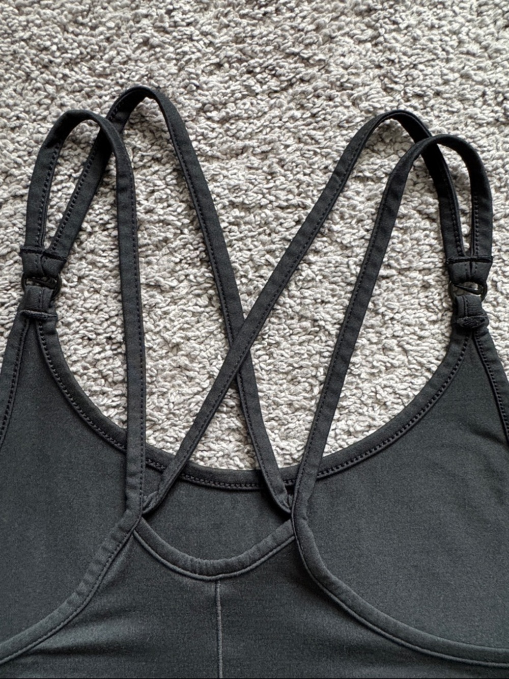 Women's Nike Dri-FIT One Luxe Slim Fit Strappy Tank Top Black Size M - Picture 15 of 15
